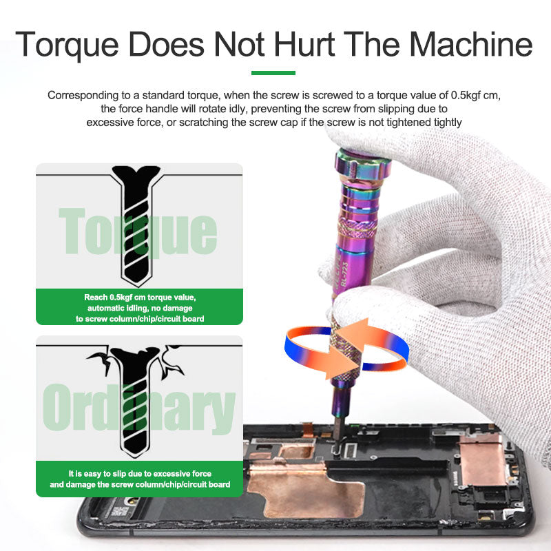 Torque Screwdriver Relife RL723 High Precision Interchangeable For Phone Repair Screwdriver FoneFunShop   