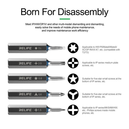 Torque Screwdriver Relife RL723 High Precision Interchangeable For Phone Repair Screwdriver FoneFunShop   