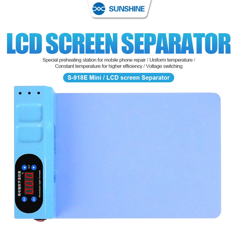 Sunshine S918E Heat Mat Screen and Back Separator For Phone Tablet Repair Sunshine FoneFunShop   