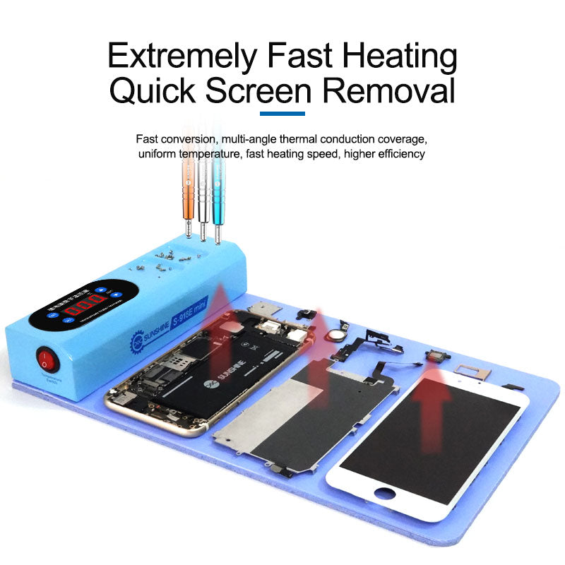 Sunshine S918E Heat Mat Screen and Back Separator For Phone Tablet Repair Sunshine FoneFunShop   