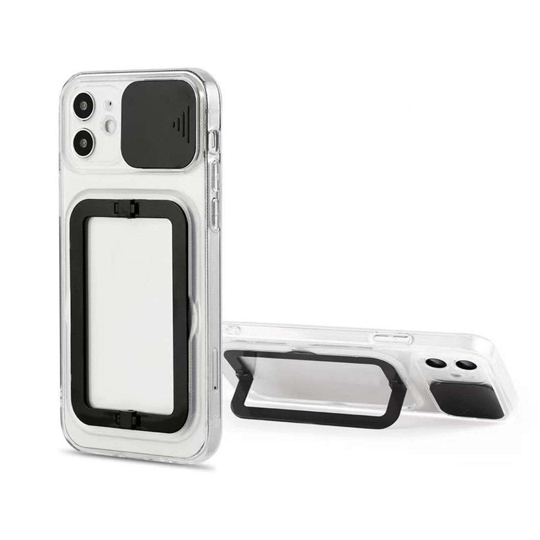 Case For iPhone 13 in Black Camera Lens Protection Case Cover FoneFunShop   