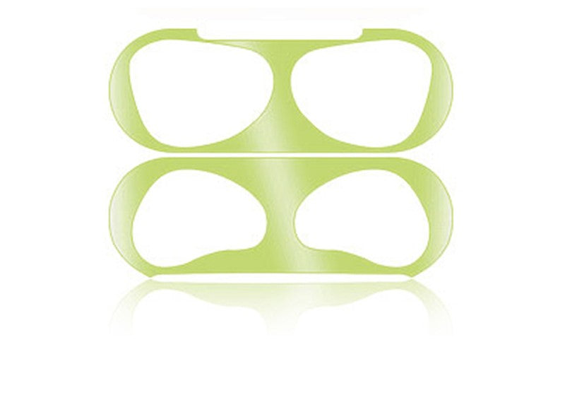 Seal Protection For Airpod 3 Metal Dust Proof Guard Sticker in Green Protector FoneFunShop   