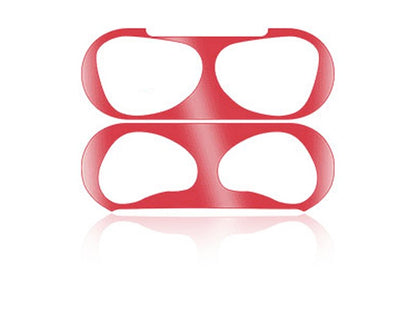 Seal Protection For Airpod 3 Metal Dust Proof Guard Sticker in Red Protector FoneFunShop   