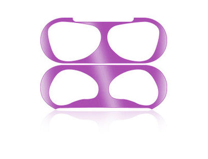 Seal Protection For Airpod 3 Metal Dust Proof Guard Sticker in Purple Protector FoneFunShop   