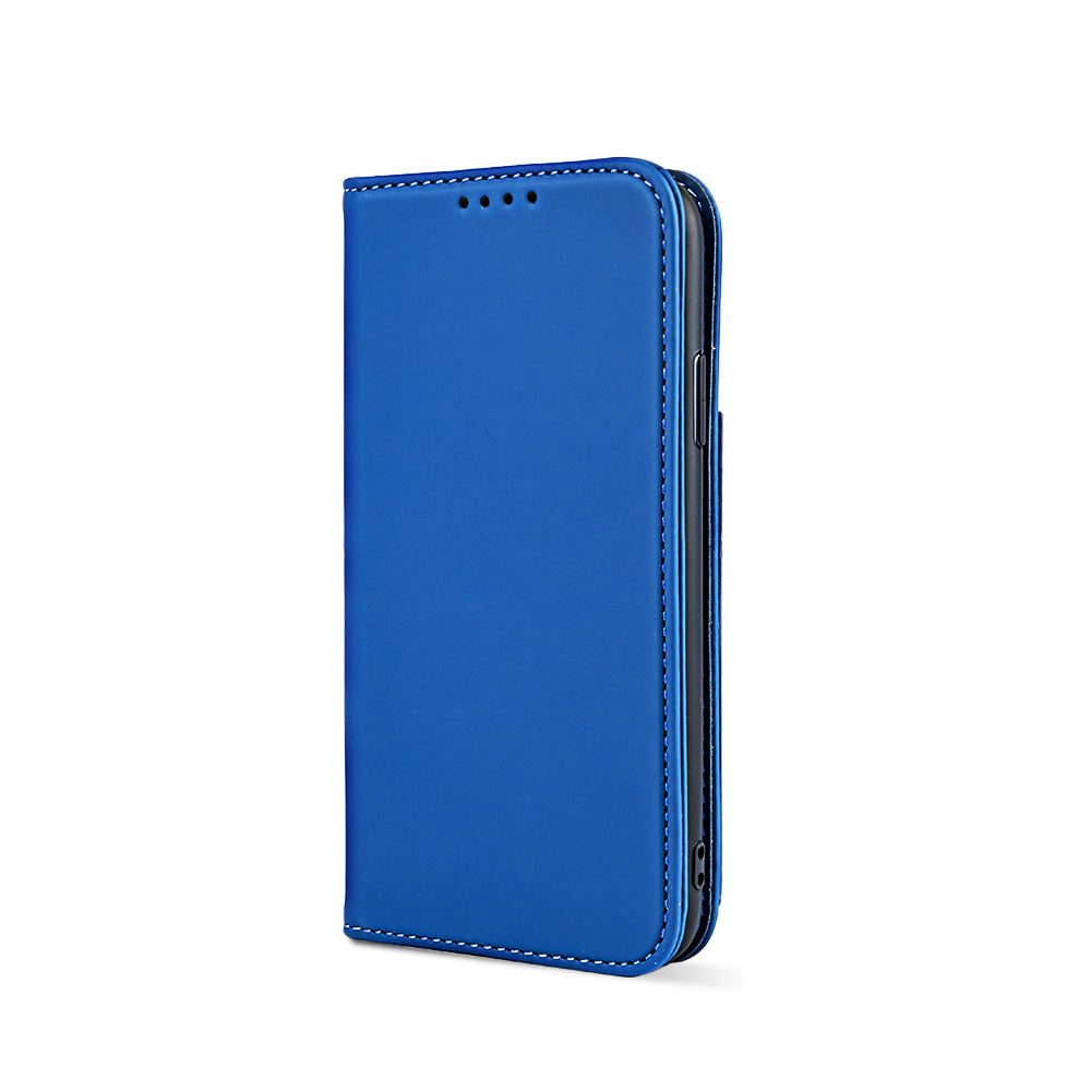 Case For iPhone 12 Mini 5.4 Blue Luxury PU Leather Wallet Flip Card Phone Cover Case Cover FoneFunShop   