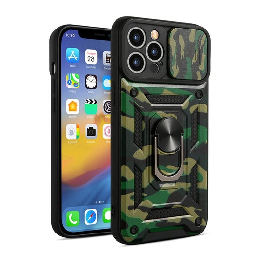 Case For iPhone 13 Mini in Green Hybrid Armoured Cover Shockproof Case Cover FoneFunShop   