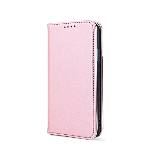 Case For iPhone 12 Mini 5.4 Pink Luxury PU Leather Wallet Flip Card Phone Cover Case Cover FoneFunShop   