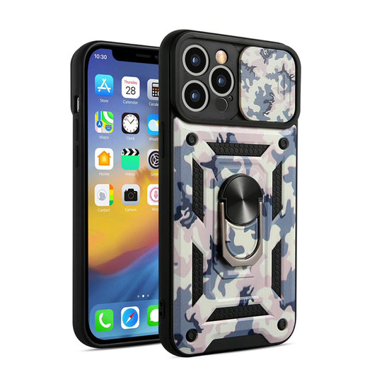 Case For iPhone 13 Mini in White Hybrid Armoured Cover Shockproof Case Cover FoneFunShop   