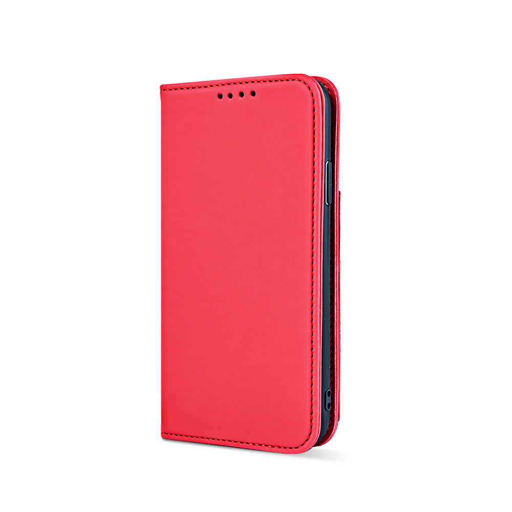 Case For iPhone 12 Mini 5.4 Red Luxury PU Leather Wallet Flip Card Phone Cover Case Cover FoneFunShop   