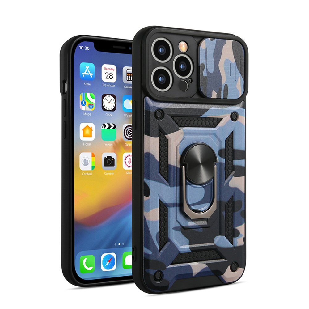 Case For iPhone 13 Mini in Sea Blue Hybrid Armoured Cover Shockproof Case Cover FoneFunShop   