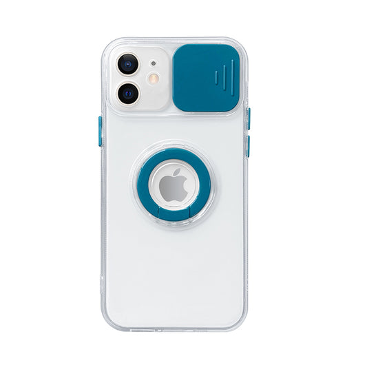 Case For iPhone 13 in Dark Cyan With Camera Lens Protection Case Cover FoneFunShop   