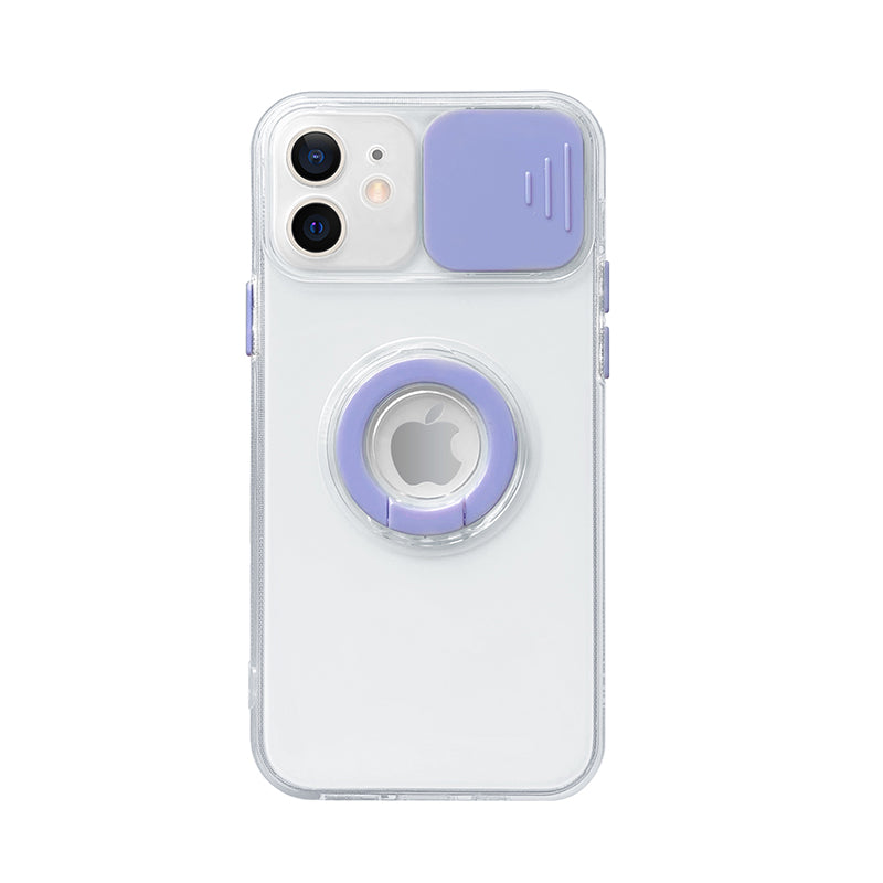 Case For iPhone 12 in Lilac Camera Lens Protection Cover Soft TPU Case Cover FoneFunShop   