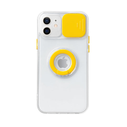 Case For iPhone 12 in Yellow Camera Lens Protection Cover Soft TPU Case Cover FoneFunShop   