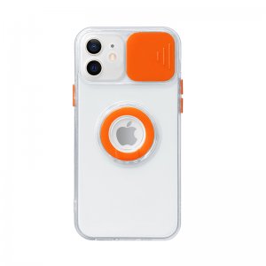 Case For iPhone 12 Mini in Orange Camera Lens Protection Cover Soft TPU Case Cover FoneFunShop   