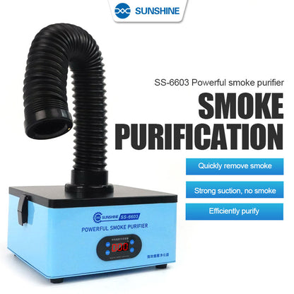 Sunshine SS6603 Carbon Fume Extractor Filtration Purifier For Soldering Fumes Solder FoneFunShop   