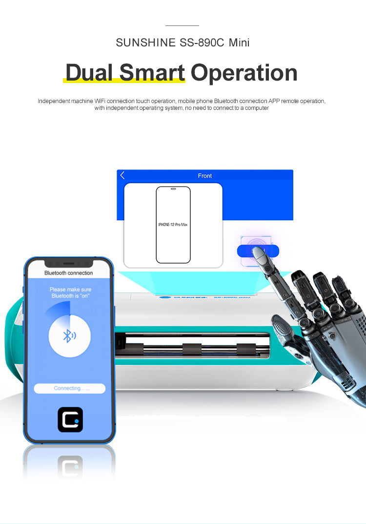 Sunshine SS-890C Mini Intelligent cloud film cutting machine hydrogel cutter Sunshine FoneFunShop   