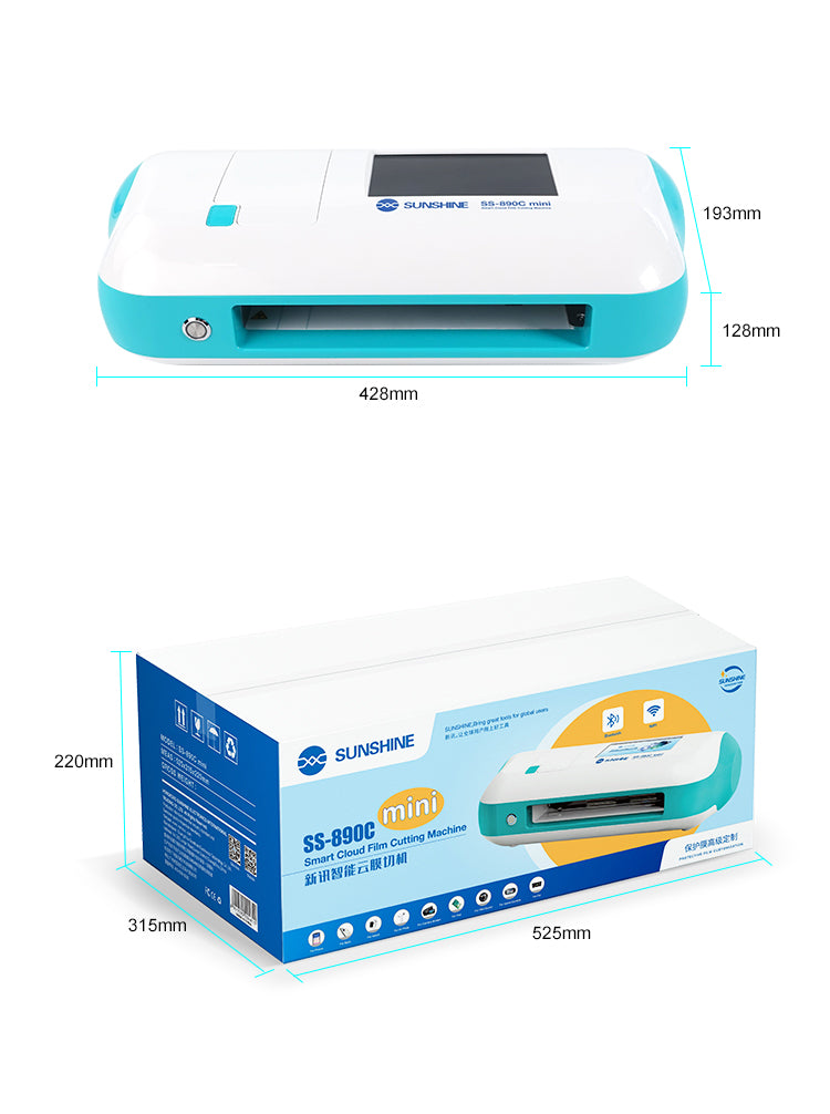 Sunshine SS-890C Mini Intelligent cloud film cutting machine hydrogel cutter Sunshine FoneFunShop   