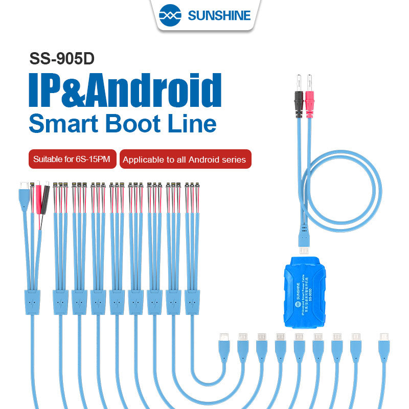 Sunshine SS905d DC Power Cable For iPhone 6 to 15 and Android Logic Boards Cable FoneFunShop   