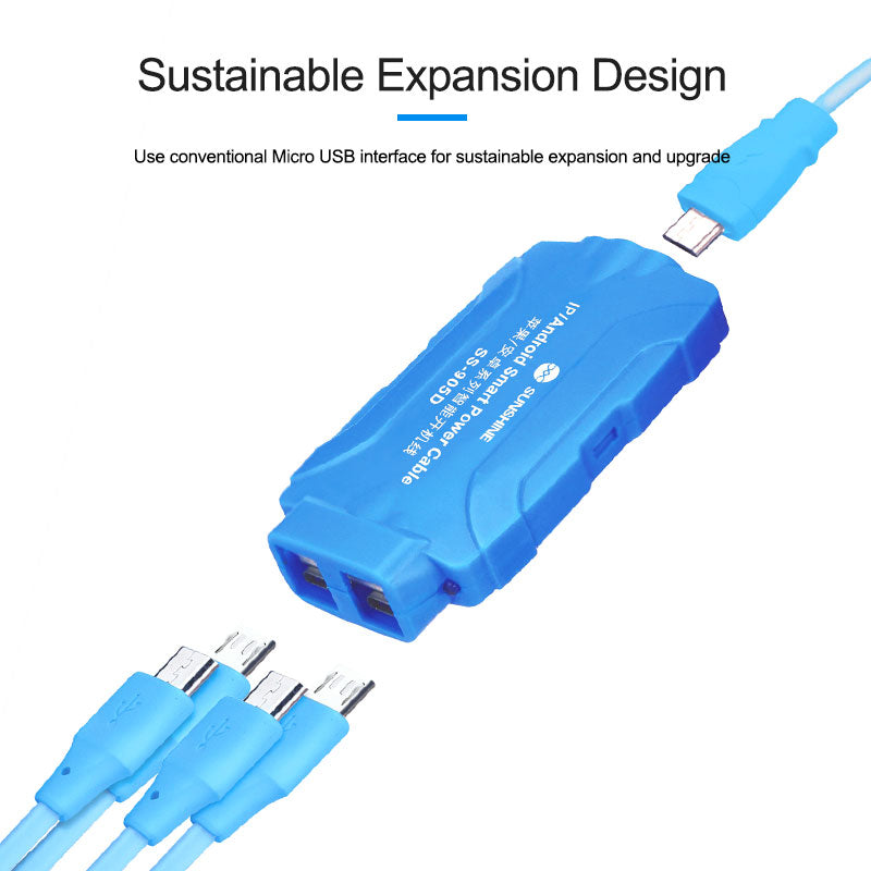 Sunshine SS905d DC Power Cable For iPhone 6 to 15 and Android Logic Boards Cable FoneFunShop   