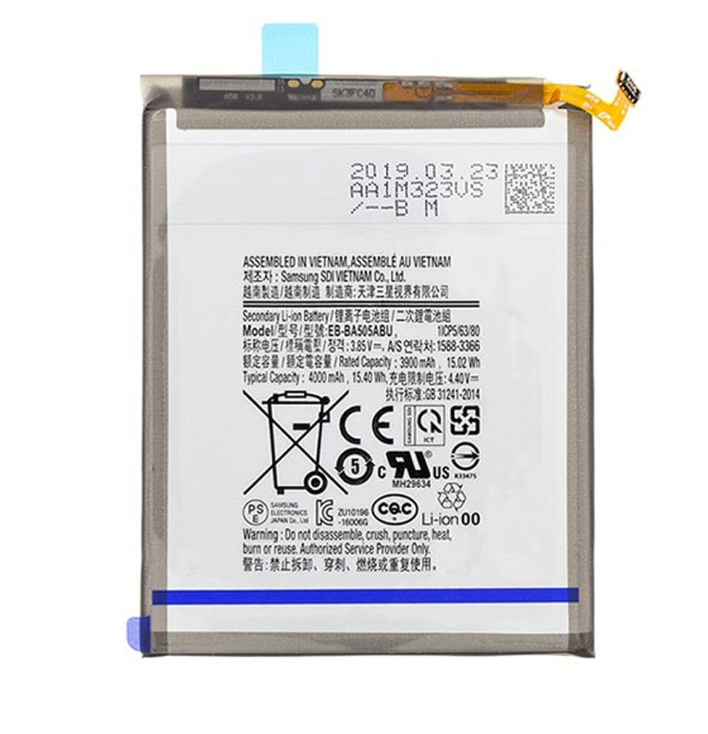 Battery For Samsung A50 A505F EB BA505ABU 4000 mAh Battery FoneFunShop   