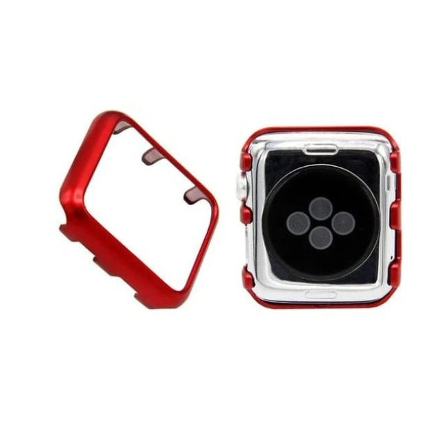 Case Screen Protector For Apple Watch Series SE 6 5 4 40mm Red Screen Protector FoneFunShop   