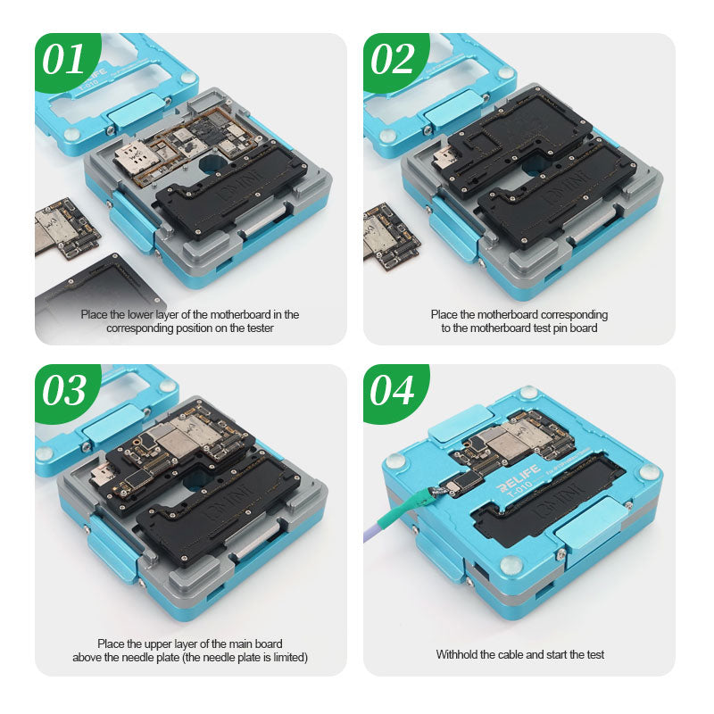 Middle Layer Motherboard Tester Relife T010 For iPhone 13 Series Relife FoneFunShop   