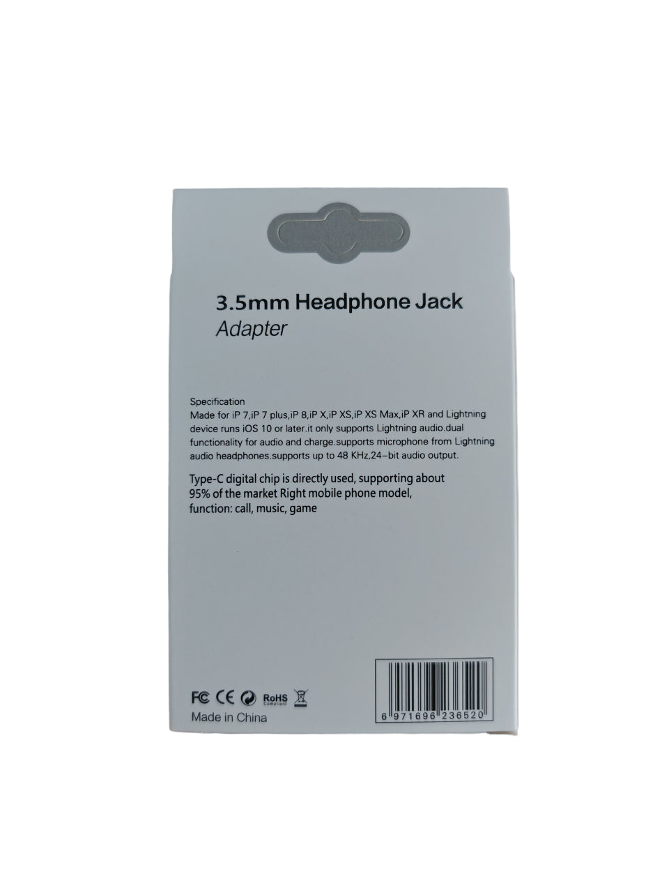 Type C to Headphone Jack Audio Adapter Adapter FoneFunShop   