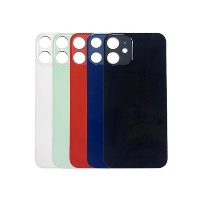 Glass Back For iPhone 12 Pro Max Plain in Blue Glass Back FoneFunShop   