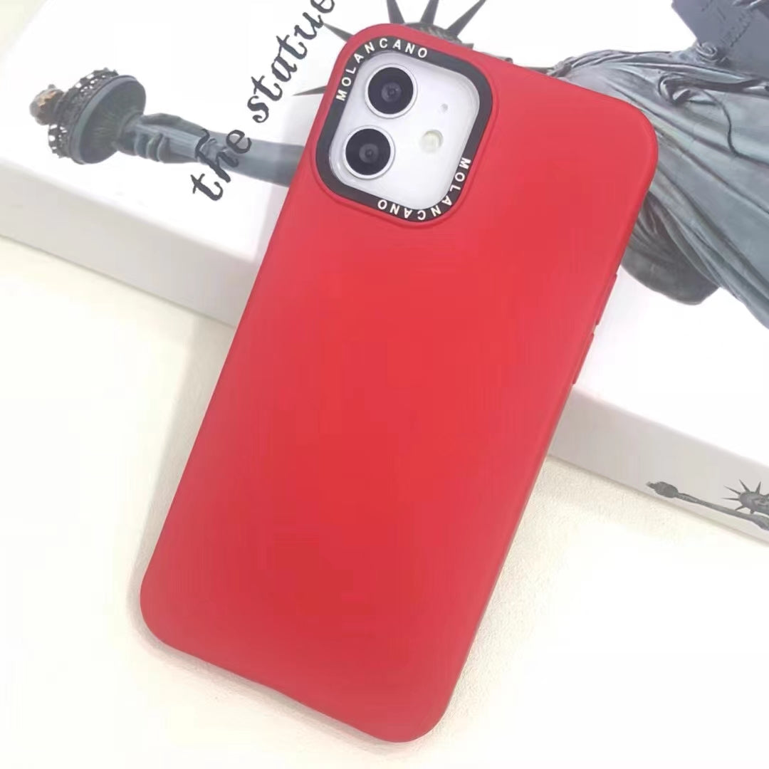 Case For iPhone 12 Pro Max Molancano Designer Back Cover in Red Case Cover FoneFunShop   