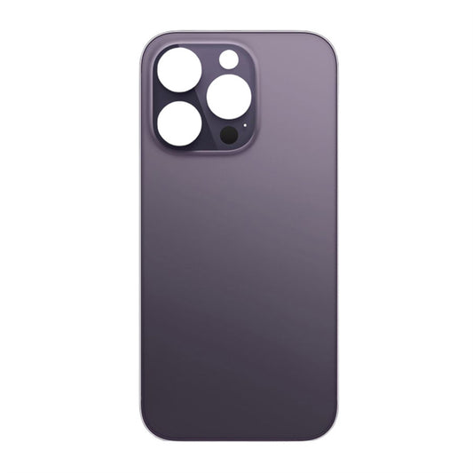 Glass Back For iPhone 14 Pro Max Plain in Deep Purple Glass Back FoneFunShop   