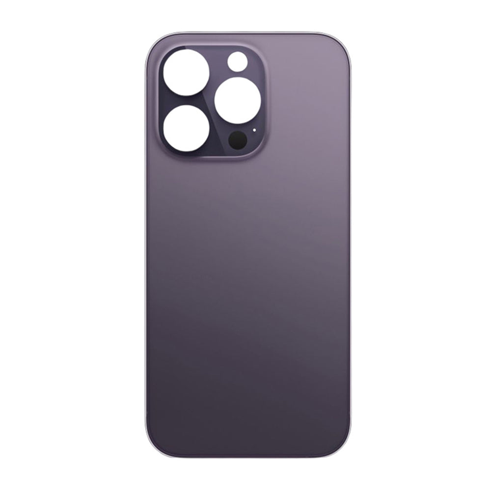 Glass Back For iPhone 14 Pro in Plain Deep Purple Glass Back FoneFunShop   