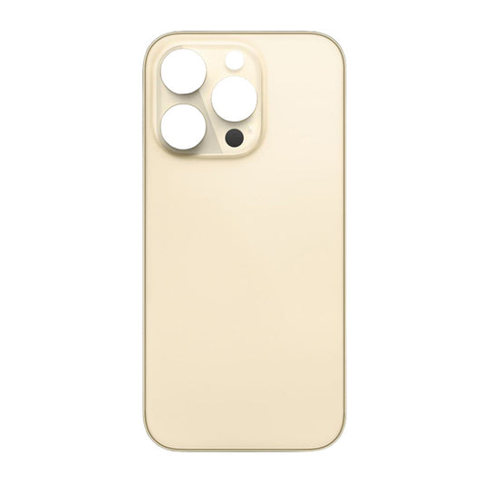 Glass Back For iPhone 14 Pro Plain in Gold Glass Back FoneFunShop   