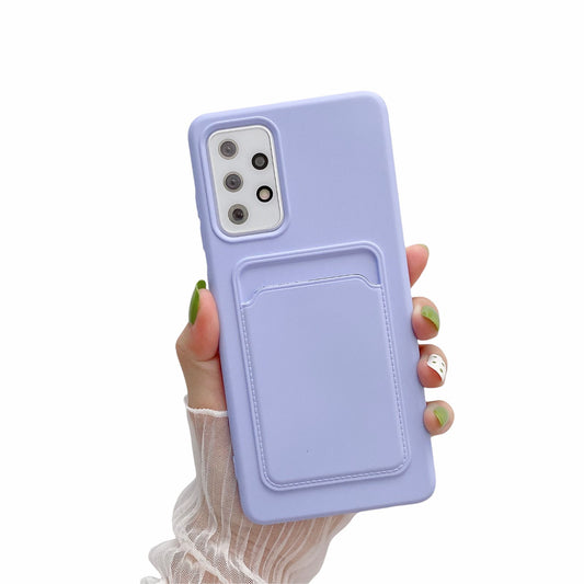 Case For Samsung A32 5G With Card Holder in Lavender Case Cover FoneFunShop   