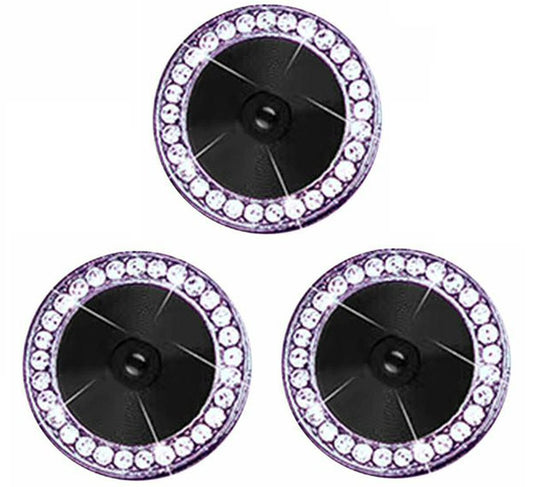 Camera Protectors For iPhone 14 Pro 14 Pro Max A Set of 3 Purple Jewelled Camera FoneFunShop   