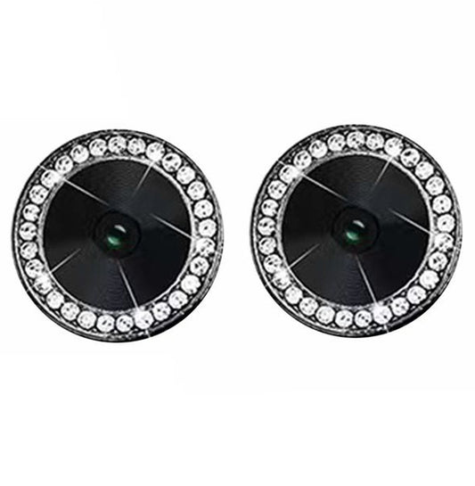 Camera Protectors For iPhone 13 13 Mini A Set of 2 Black Jewelled Glass Camera FoneFunShop   