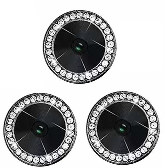 Camera Protectors For iPhone 14 Pro 14 Pro Max A Set of 3 Black Jewelled Camera FoneFunShop   