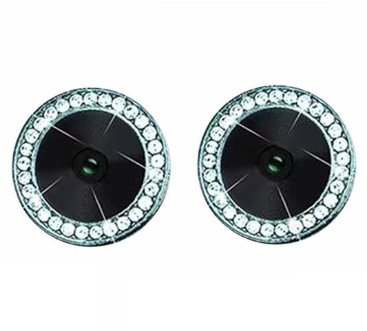 Camera Protectors For iPhone 13 13 Mini A Set of 2 Blue Jewelled Glass Camera FoneFunShop   