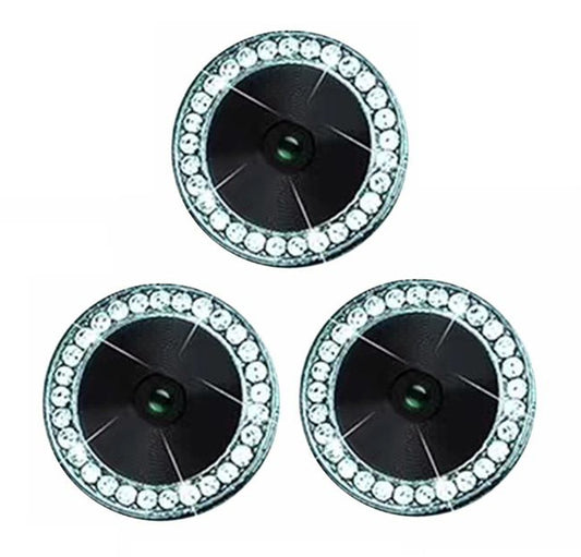 Camera Lens Protector For iPhone 13 Pro 13 Pro Max Set of 3 Blue Jewelled Glass Camera FoneFunShop   