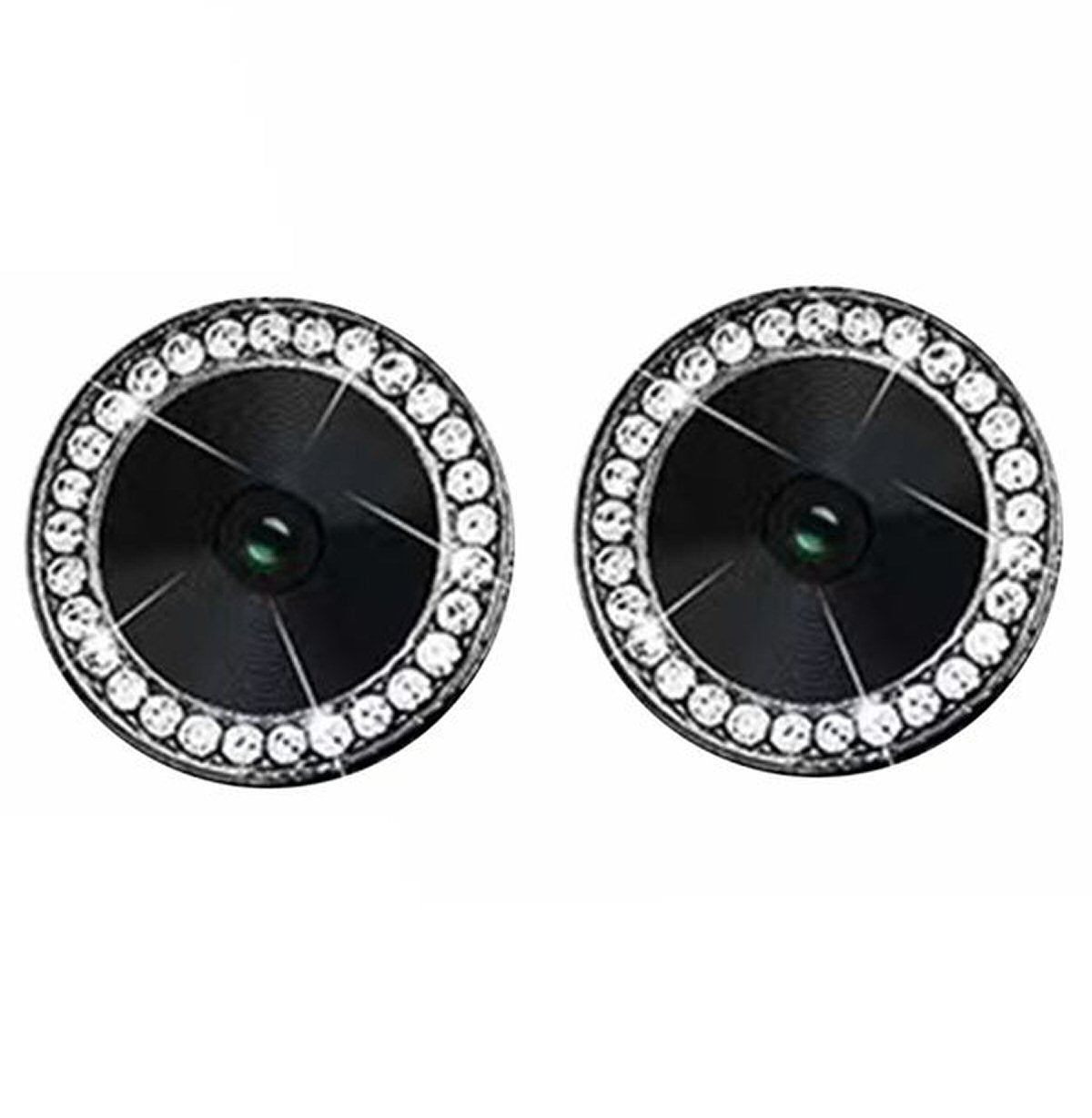 Camera Protectors For iPhone 14 14 Plus A Set of 2 Silver Jewelled Camera FoneFunShop   