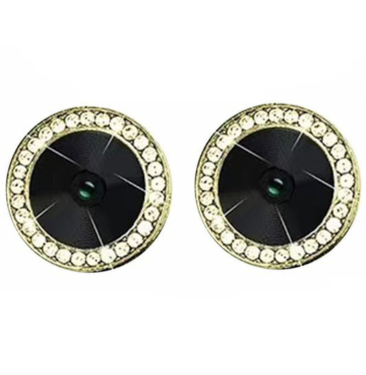 Camera Protectors For iPhone 13 13 Mini A Set of 2 Gold Jewelled Glass Camera FoneFunShop   