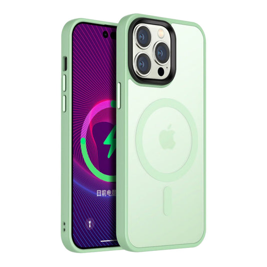 Case For iPhone 14 Plus 15 Plus Matcha Green Smart Charging Silicone Case Case Cover FoneFunShop   