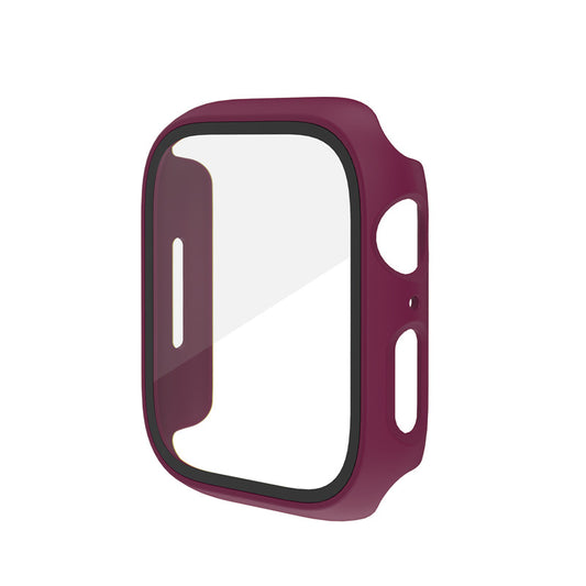 Case Screen Protector For Watch Series 7 41mm in Wine Red Full Body Cover Screen Protector FoneFunShop