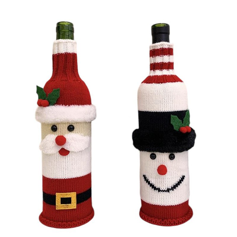 Festive Father Christmas & Snowman Bottle Cover Christmas FoneFunShop   