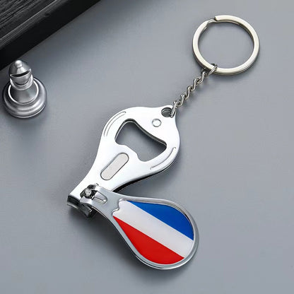 Keychain Bottle Opener Nail Clipper Keyring France Bottle Opener FoneFunShop   