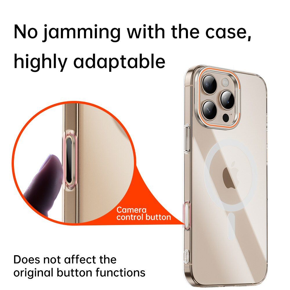 Capture Button Extender For iPhone 16 Phone Case Button Extension - White Case Cover FoneFunShop   