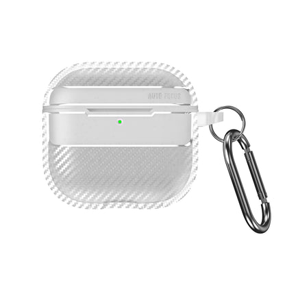 Case For Apple Airpods Pro 2 Carbon Fibre Protective Shockproof 360 Cover Silver Case Cover FoneFunShop