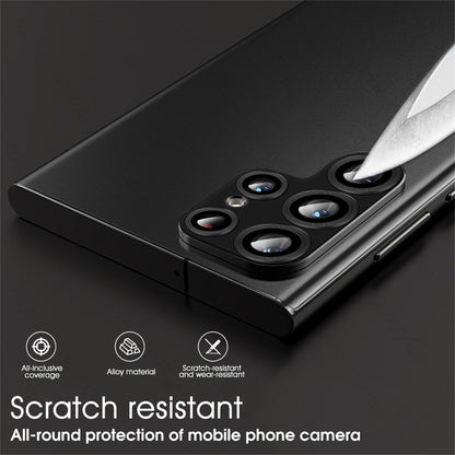 Glass Camera Lens Protector For Samsung S24 Ultra Full Cover Black Camera FoneFunShop   