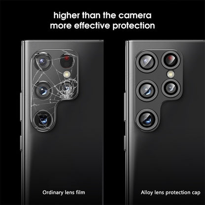 Glass Camera Lens Protector For Samsung S24 Ultra Full Cover Black Camera FoneFunShop   