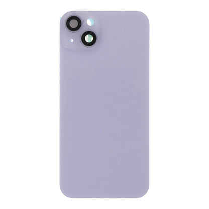 Glass Back For iPhone 14 Plus Purple Battery Door Camera Lens Bezel Magnetism Ring + Metal Plate Plain Without Logo Battery FoneFunShop   