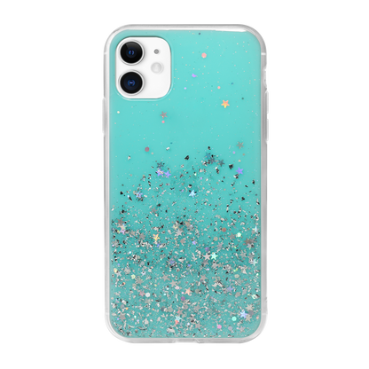 Case For iPhone 11 Switcheasy Blue Starfield Quicksand Style Case Cover FoneFunShop   